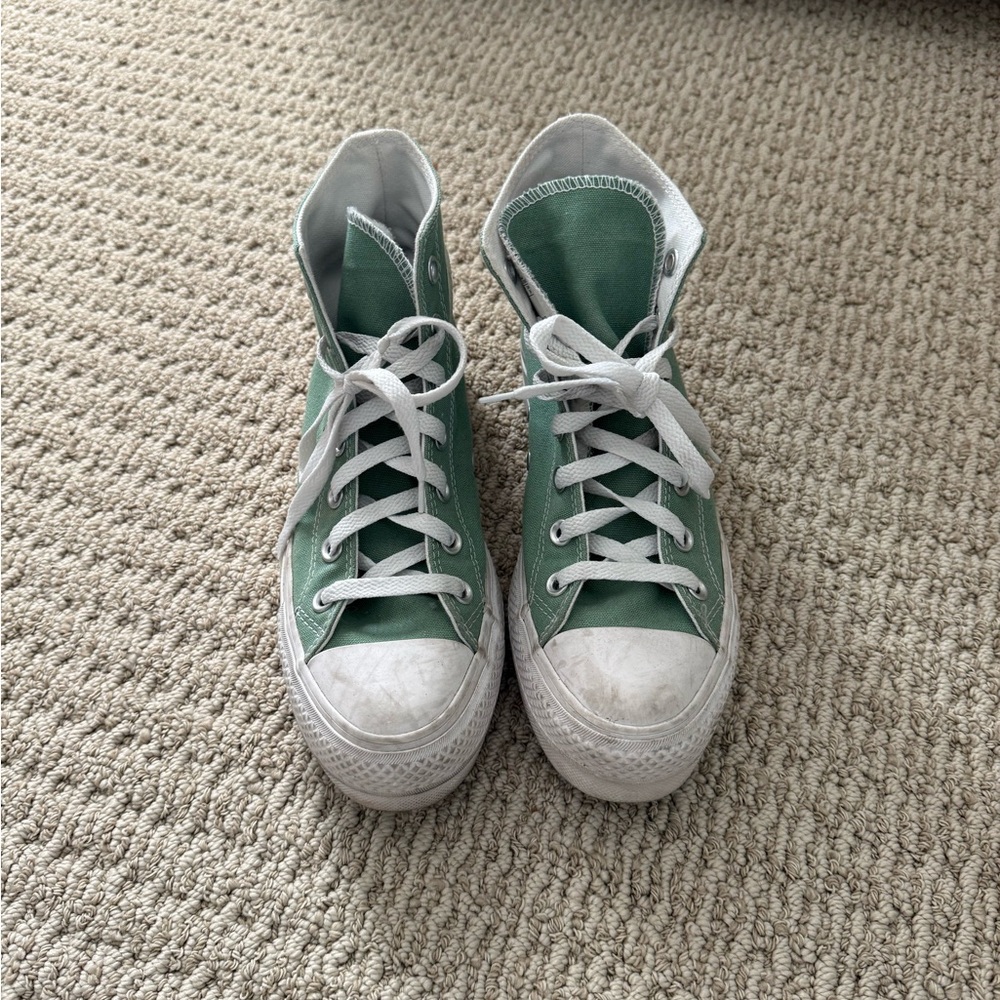 Converse customized Green High-Top Sneakers